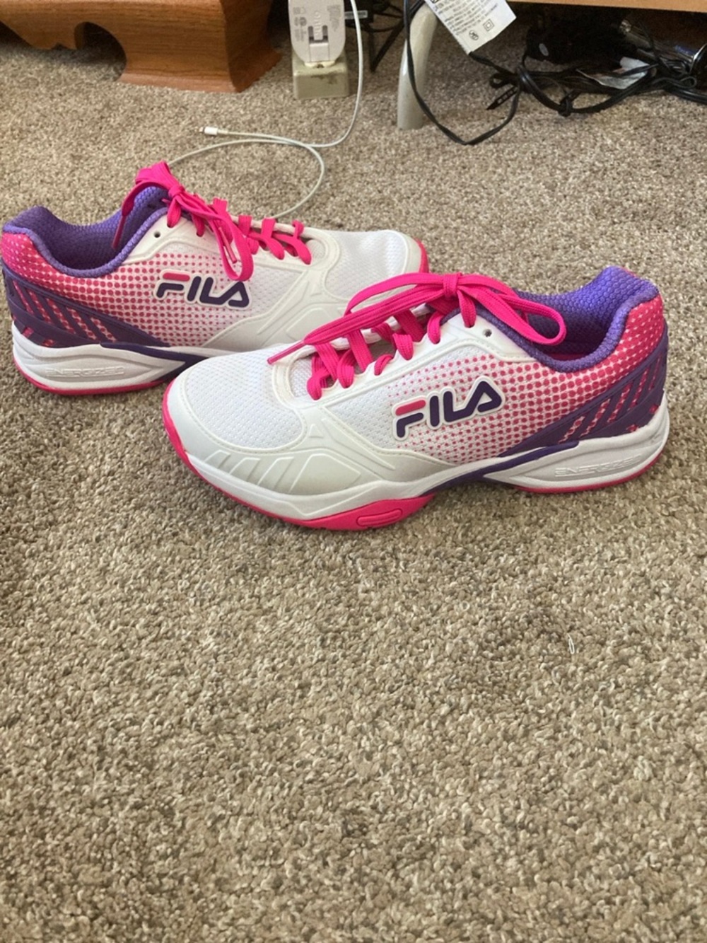 FILA White, Hot Pink & Purple Women's Athletic Sneakers NWOT